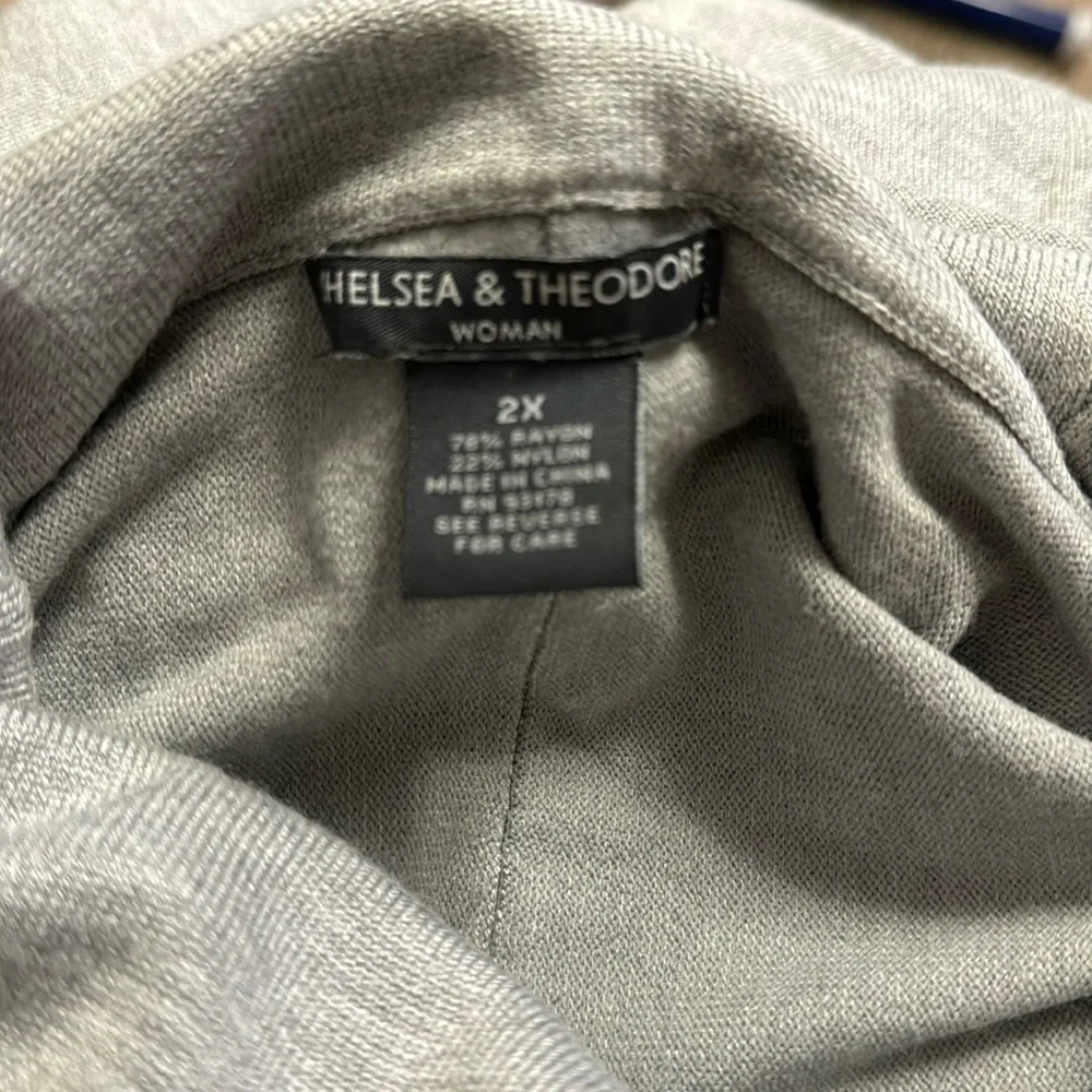 Chelsea and Theodore cowl neck long sleeve sweater - Picture 6 of 6